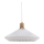 Halo Design 744268 - Kábeles függeszték PARIS 1xE27/60W/230V Ø 56 cm fehér/sárgaréz/tölgy