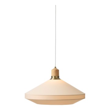 Halo Design 744305 - PARIS kábeles csillár 1xE27/40W/230V átm. 56 cm krémszínű/sárgaréz/tölgy