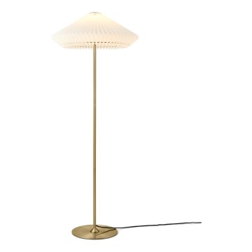 Halo Design 745050 - PARIS állólámpa 1xE27/40W/230V sárgaréz/fehér/tölgy