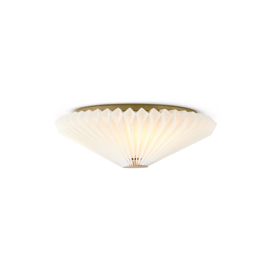 Halo Design 745081 - PARIS fali lámpa, 3xG9/28W/230V, Ø 40 cm, fehér/sárgaréz/tölgy