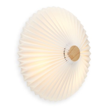 Halo Design 745081 - PARIS fali lámpa, 3xG9/28W/230V, Ø 40 cm, fehér/sárgaréz/tölgy