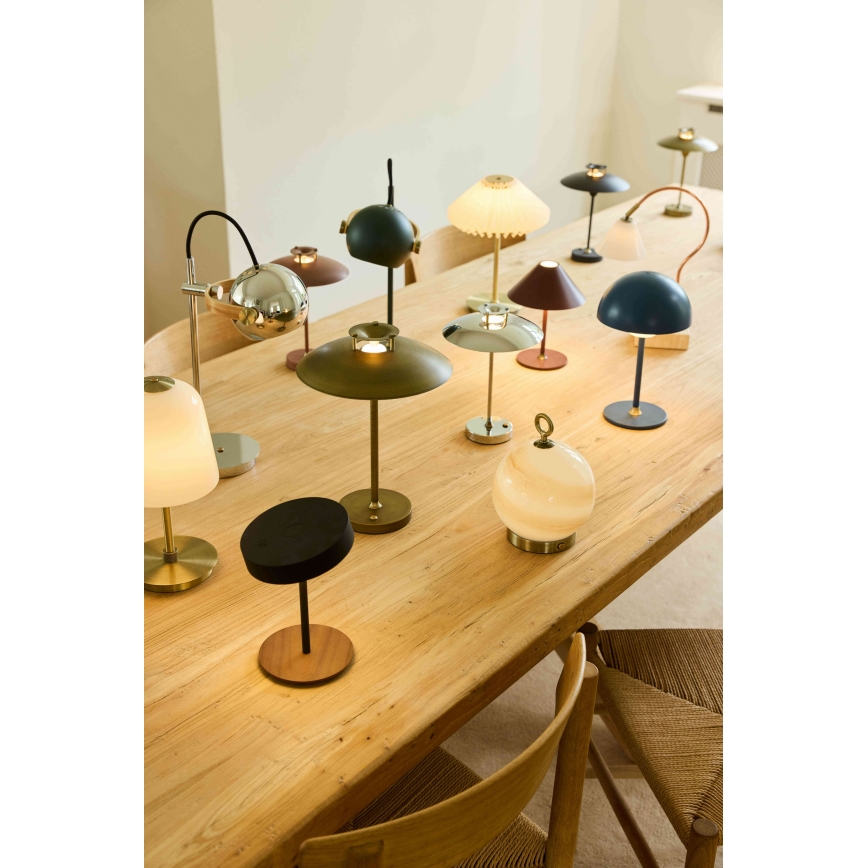 Halo Design 746149 - LED dimmelhető kültéri tölthető asztali lámpa MINI STEPP LED/1,8W/1600 mAh IP44 sárgaréz