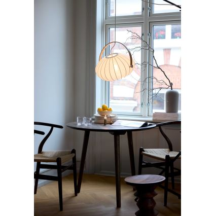 Halo Design 746347 - DC kábeles függeszték, 1x E27/40W/230V, átmérő 40 cm, fehér/tölgy