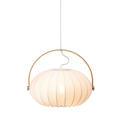 Halo Design 746347 - DC kábeles függeszték, 1x E27/40W/230V, átmérő 40 cm, fehér/tölgy