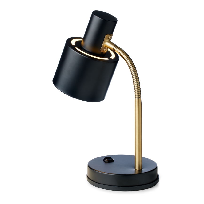 Halo Design 746927 - VOGUE asztali lámpa 1xE27/40W/230V fekete/sárgaréz