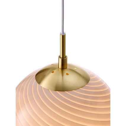 Halo Design 748570 - Kábeles csillár CANDY 1xE27/25W/230V átm. 30 cm szürke/sárgaréz