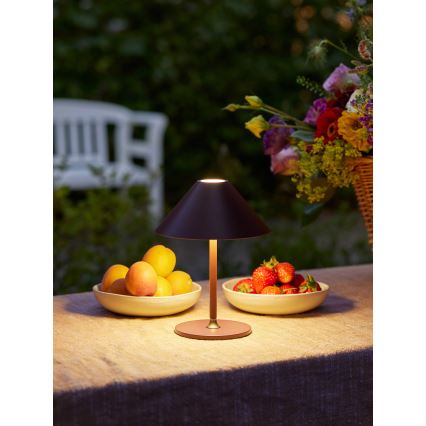 Halo Design 800834 - HYGGE LED fényerőszabályozható, tölthető kültéri asztali lámpa LED/3W/4000 mAh IP54 bordó