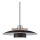 Halo Design 990259 - Kábeles függőlámpa SORUP 1xE27/40W/230V, átm. 40 cm, fekete/fényes króm