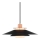 Halo Design 990785 - RIVOLI kábeles függeszték 1xE27/40W/230V, átmérő 40 cm, fekete/rézszínű