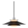 Halo Design 990808 - Kábeles függőlámpa RIVOLI 1xE27/40W/230V átm. 40 cm fekete/fényes króm