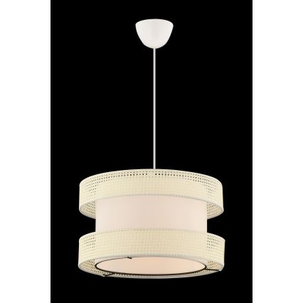 HALO kábeles függőlámpa 1xE27/60W/230V krémszínű