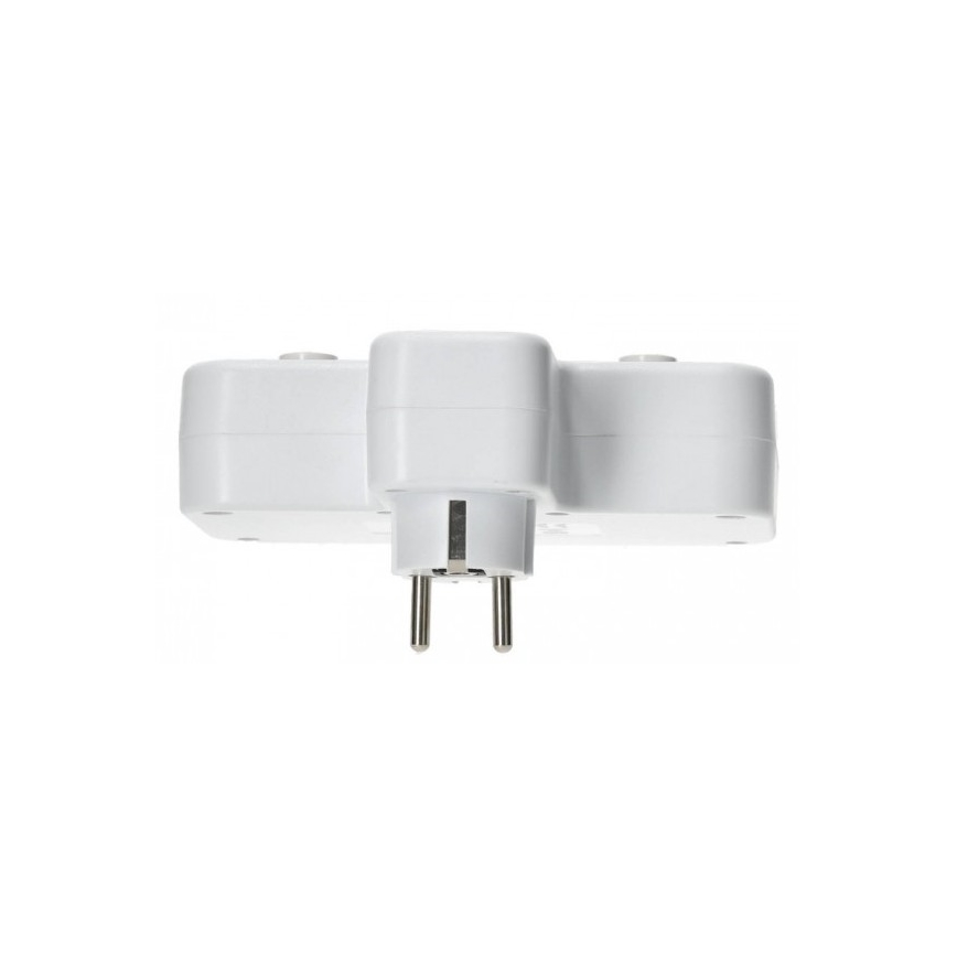 Elosztó aljzat kapcsolóval és LED-világítással LINEA PRO 2Z + 3xUSB A/C SCHUKO 4000K fehér