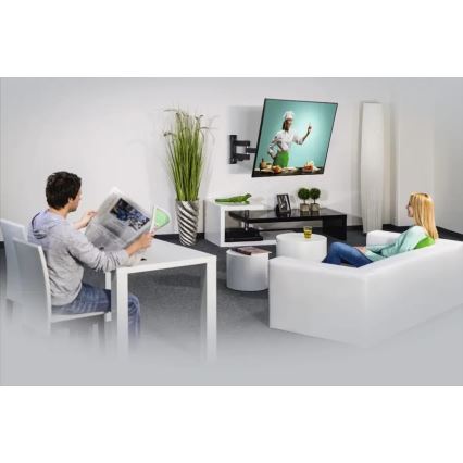 Hama - Fali tartó TV-hez csatlakozóval 32-65 fekete