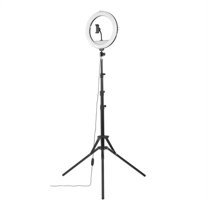 Hama - LED Dimmelhető körlámpa tripoddal LED/10W/5V á. 30 cm + távirányító