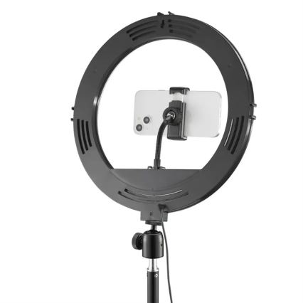Hama - LED Dimmelhető körlámpa tripoddal LED/10W/5V á. 30 cm + távirányító