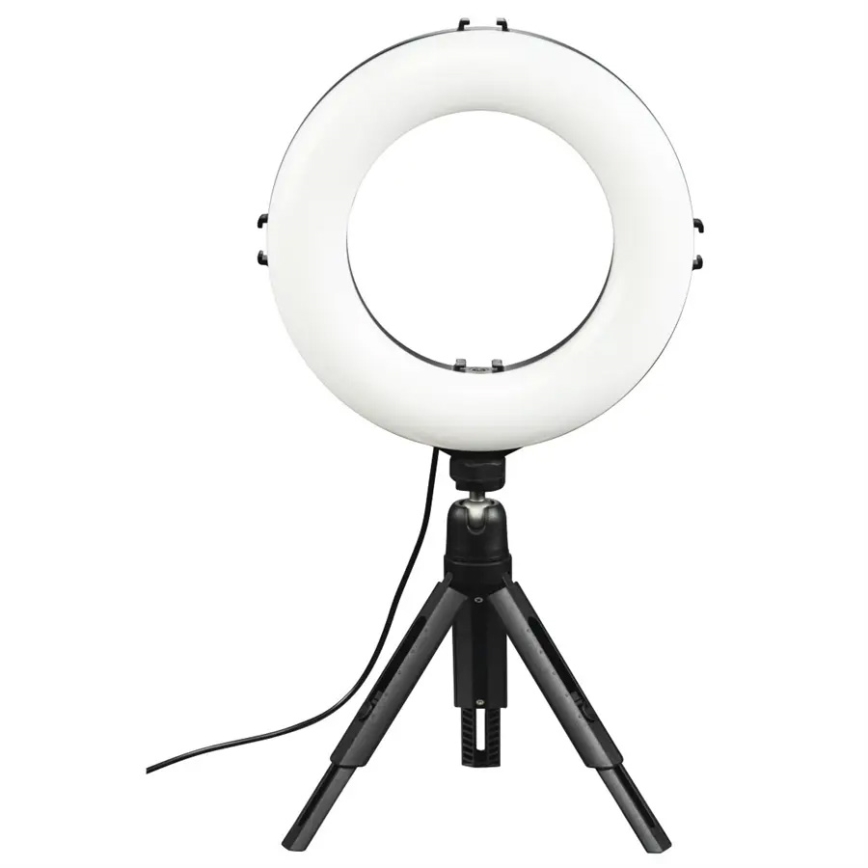 Hama - LED Dimmelhető körlámpa tripoddal LED/7,7W/5V á. 21 cm + távirányító