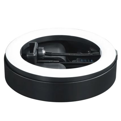 Hama - LED Dimmelhető körlámpa tripoddal LED/9,2W/5V á. 26,5 cm + távirányító