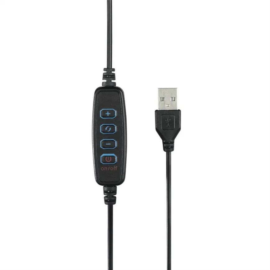 Hama - LED Dimmelhető körlámpa tripoddal LED/9,2W/5V á. 26,5 cm + távirányító