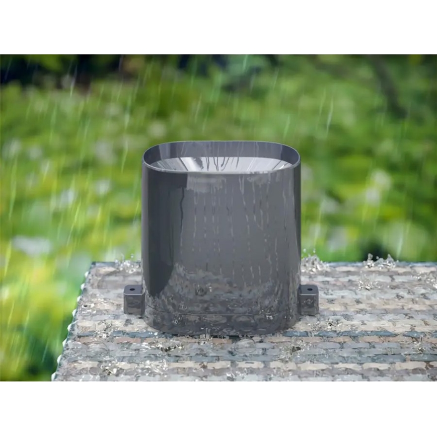 Hama - Meteorológiai állomás esőmérővel és LCD kijelzővel 2xAAA antracit