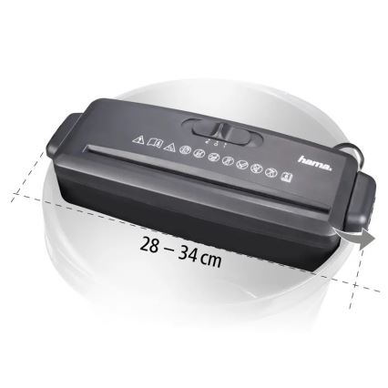 Hama - Mini papírvágó A4 230V fekete