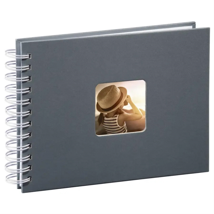 Hama - Spirál fotóalbum 24x17 cm 50 oldal szürke