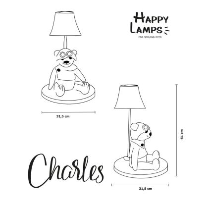 Happy Lamps - LED Asztali gyereklámpa CHARLES LED/5,4W/230V medve
