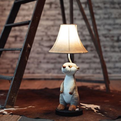 Happy Lamps - LED Asztali gyereklámpa EDDIE LED/5,4W/230V szurikáta