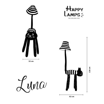 Happy Lamps - LED Gyerek állólámpa LUNA LED/5,4W/230V macska