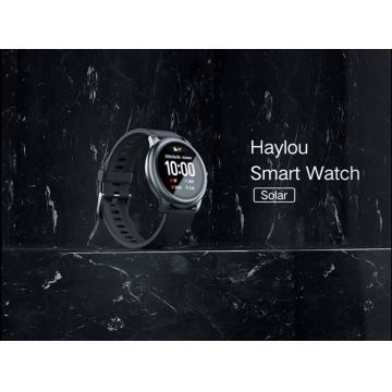Haylou - Okos óra LS05 Solar Bluetooth IP68 fekete