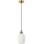 HECTOR zsinóros csillár 1xE27/15W/230V fehér/sárgaréz, átm. 14 cm