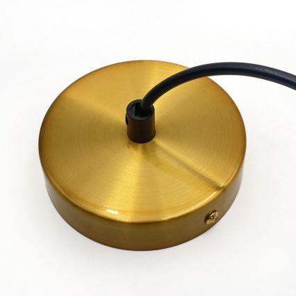 HECTOR zsinóros csillár 1xE27/15W/230V fehér/sárgaréz, átmérő 25 cm