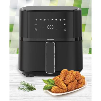 Heinner HAF-B4BK1500 - Forrólevegős fritőz 4 l 1500 W/230 V fekete
