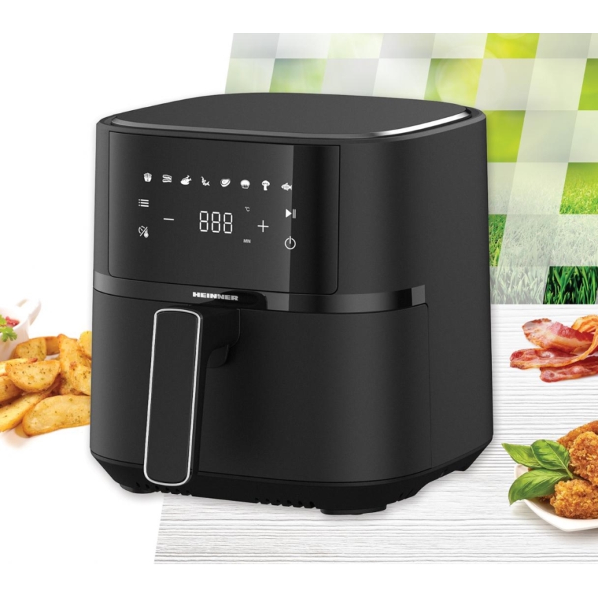 Heinner HAF-B4BK1500 - Forrólevegős fritőz 4 l 1500 W/230 V fekete
