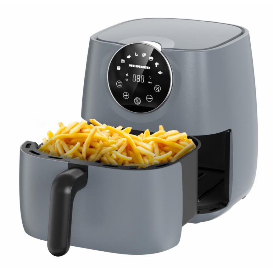 Heinner HAF-B6GREY1700 - Forrólevegős fritőz 5,7 l 1700W/230V szürke
