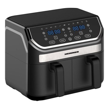 Heinner HAF-KDB1700BK - Duális forrólevegős fritőz 8,5 l 1700W/230V fekete