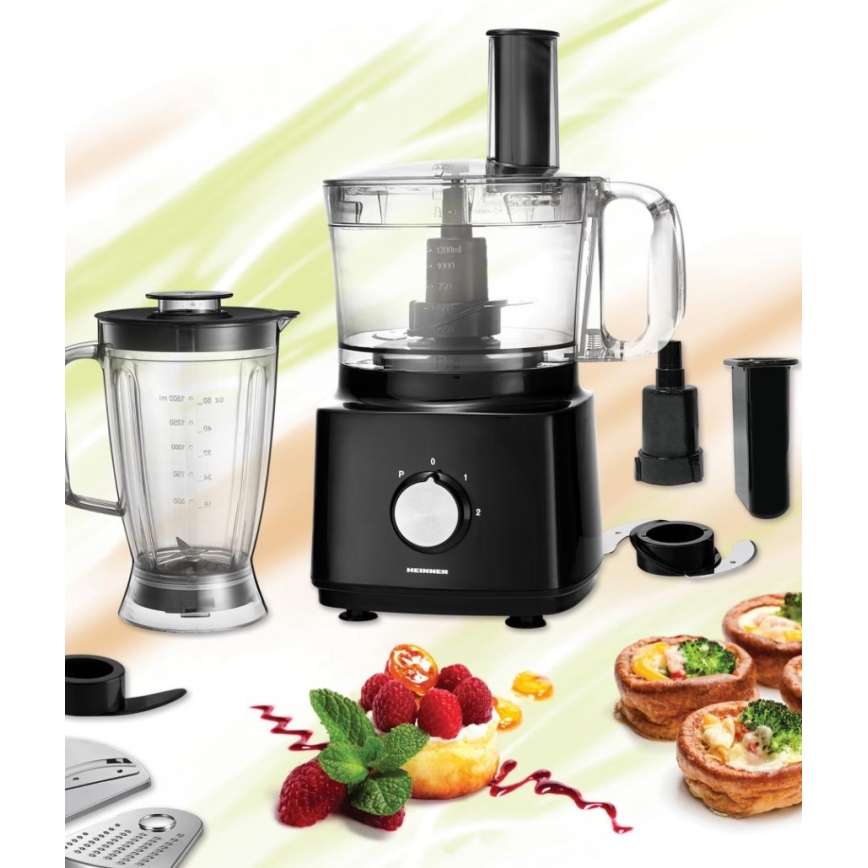 Heinner HFP-750BK - Konyhai robotgép 750W/230V fekete
