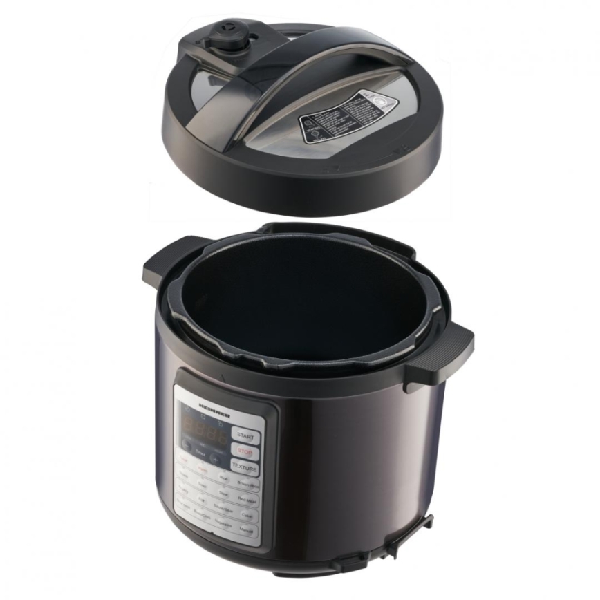 Heinner HPCK-38BK - Multifunkciós elektromos nyomásfőző 5,7 l 1000W/230V fekete
