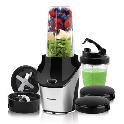 Heinner HSB-T1000SS - Nutri smoothie turmixgép 1000W/230V matt króm/fekete