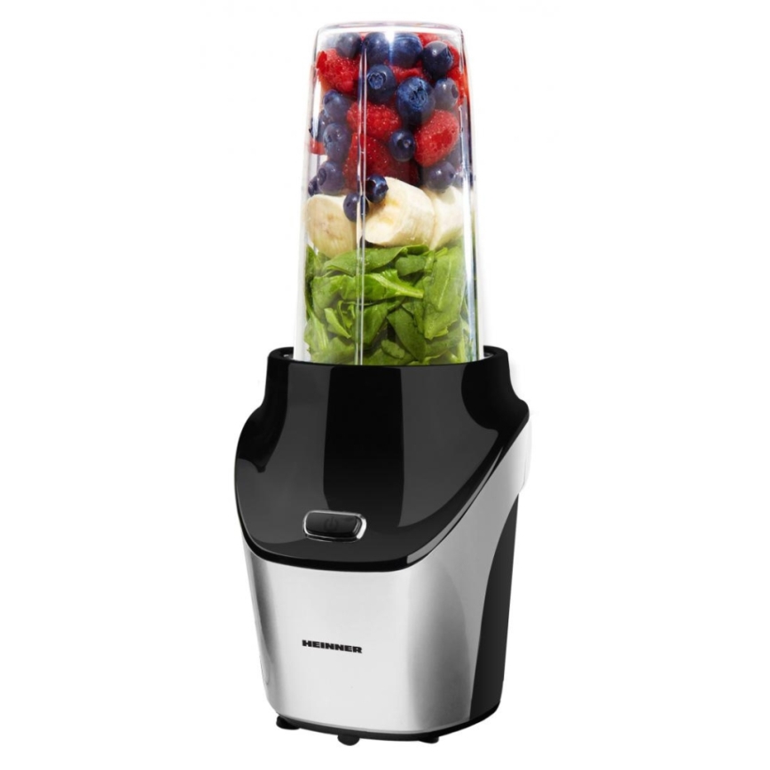 Heinner HSB-T1000SS - Smoothie nutri turmixgép 1000 W/230 V matt króm/fekete