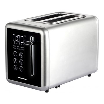 Heinner HTP-DD900BKSS - Digitális kenyérpirító 900W/230V rozsdamentes acél