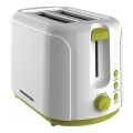 Heinner TP-750GR - 750 W/230 V, kétrekeszes kenyérpirító, fehér/zöld