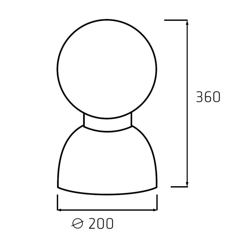 Helios 306-WLG223 - LED ipari lámpa WORK GLOBE 2 LED/23W/230V