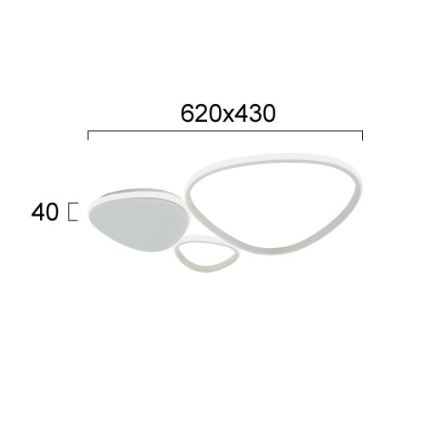 HELIX LED fali lámpatest 33W/230V, szürke