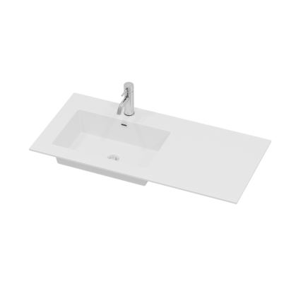 HELSINKI 95 cm balos fekete mosdószekrény mosdóval