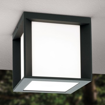 HENRY kültéri lámpatest 1xE27/15W/230V 16x16 cm IP44 antracit