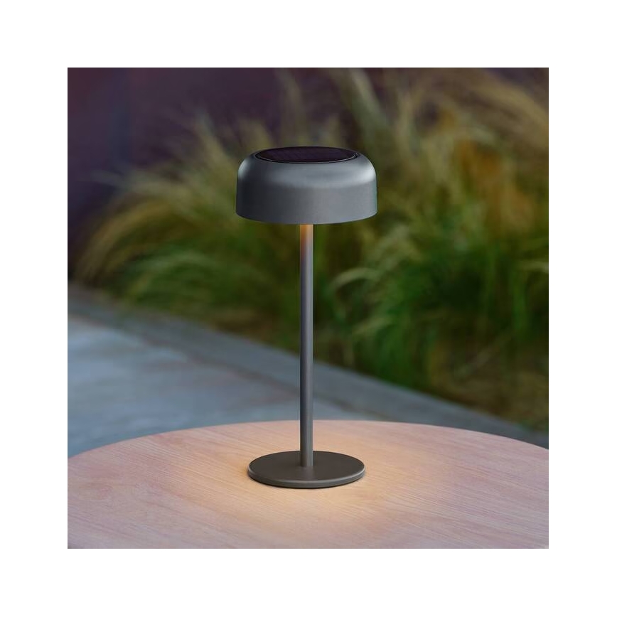 Hesperide - BOLTY LED napelemes asztali lámpa, 3,7V, 2600 mAh, IP65, antracit