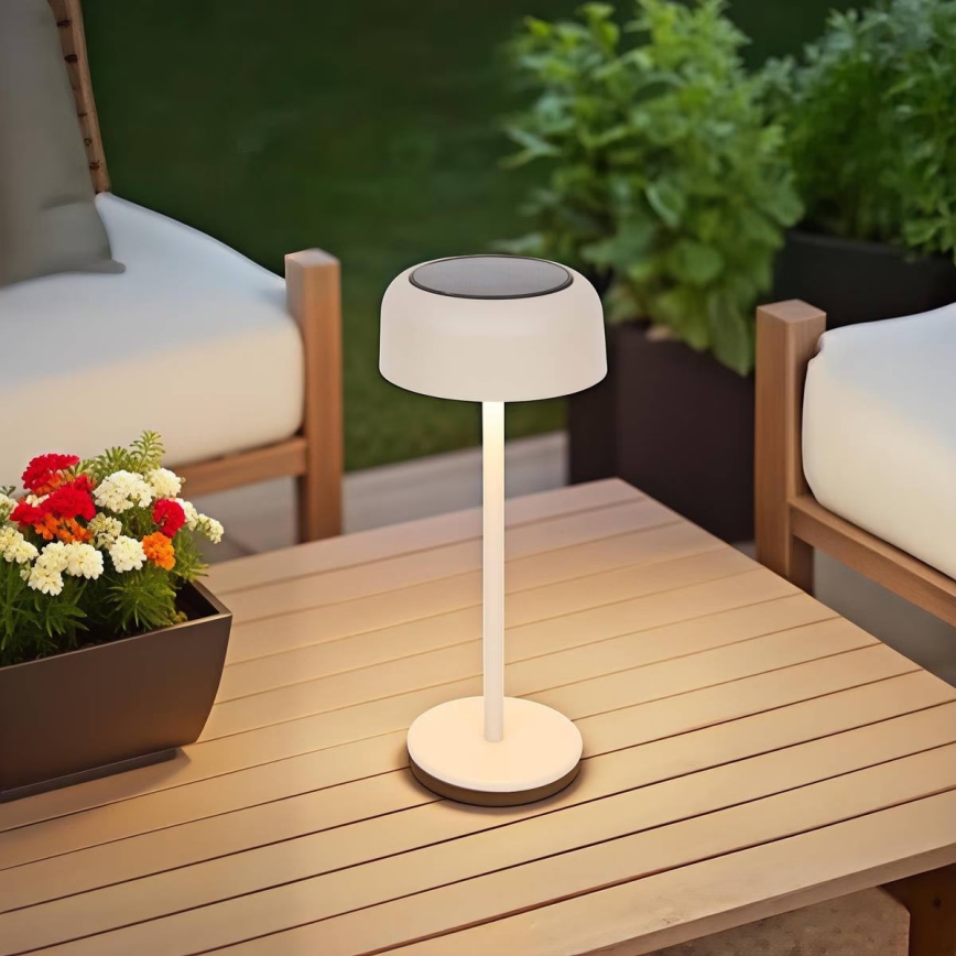 Hesperide - LED napelemes asztali lámpa BOLTY LED/3,7V 2600 mAh IP65 bézs