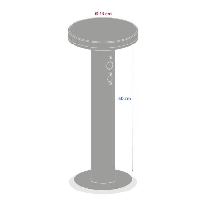 Hesperide - LED napelemes lámpa mozgás- és alkonyatérzékelővel DETEKT LED/3,7V 2600 mAh IP65