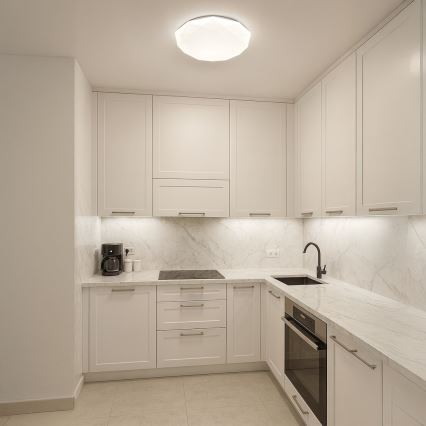 LED dimmelhető mennyezeti lámpatest HEX LED/72W/230V 3000-6000K átm. 50 cm fehér + távirányító