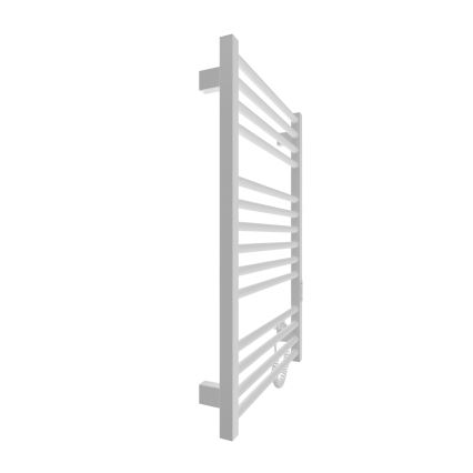 HF DERBY fürdőszobai létrás törölközőszárító radiátor, 170 W/230 V, 77 x 53 cm, fehér, jobb oldali csatlakozás